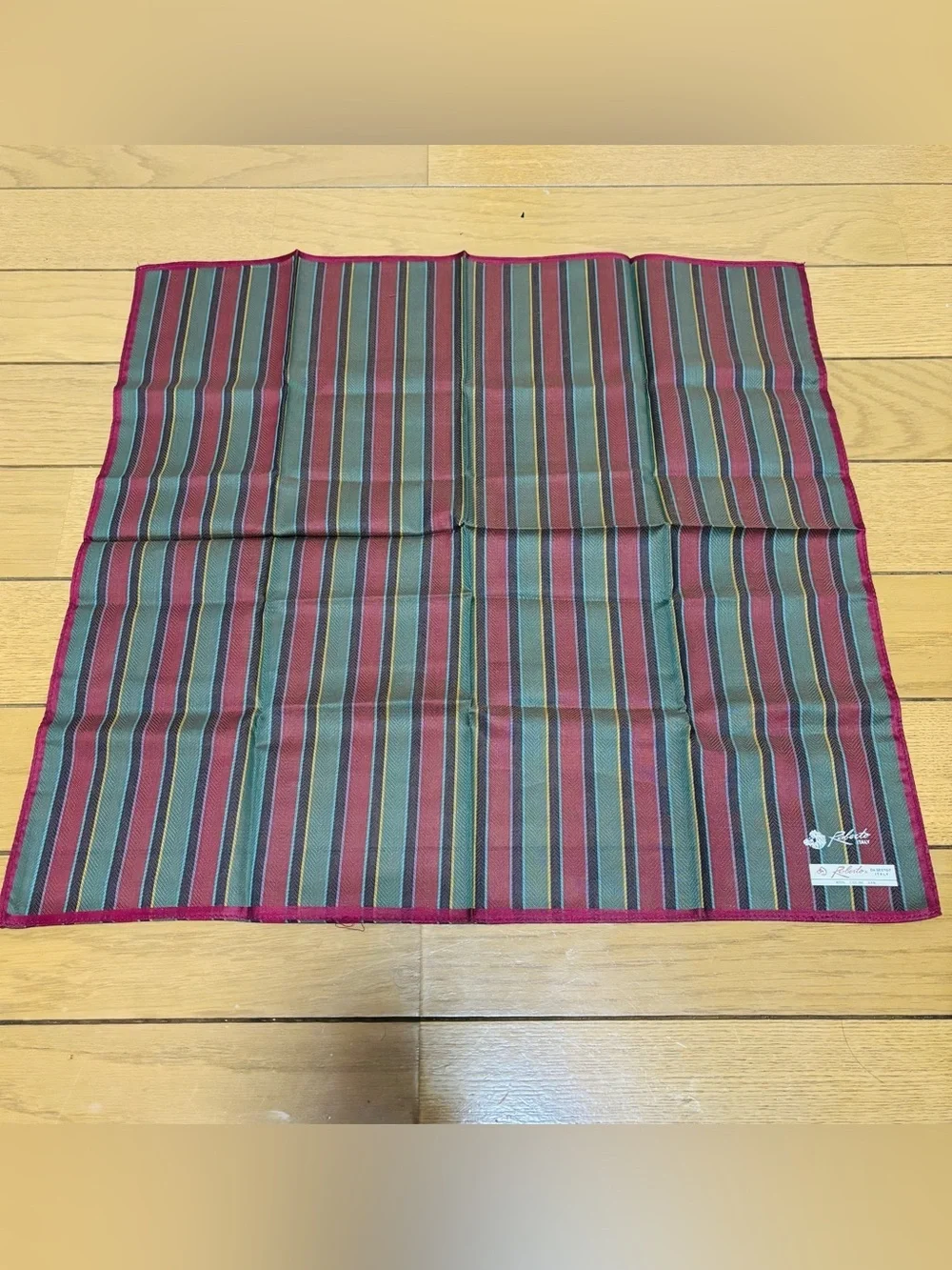 Roberto Italy Multicolor 100%Cotton Handkerchief/Bandana/Scarf size 43cm 17”